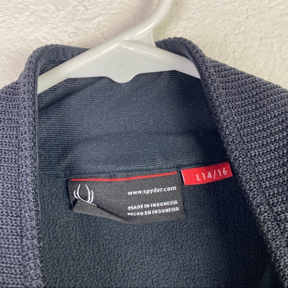 Spyder Kids Full Zip up Knitted Jacket sz L 14/16 - Picture 3 of 9